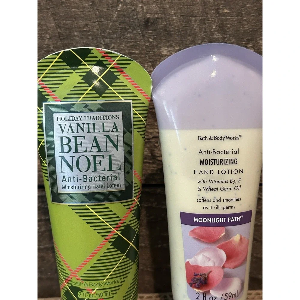 Lot of 2 Bath & Body Works Vanilla‎ Bean  Anti-Bacteria, Moisture Lotion 2oz